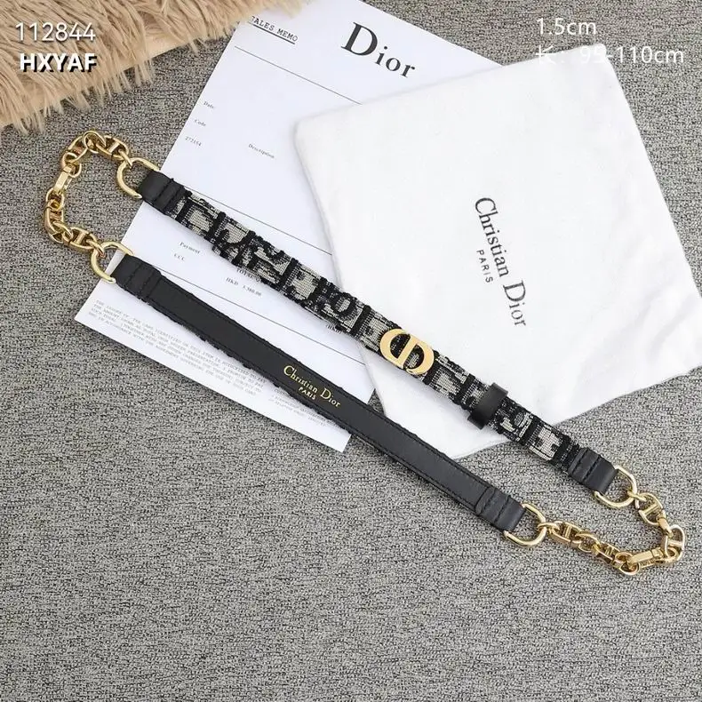 Dior belt 15mmX95-110cm 8L04